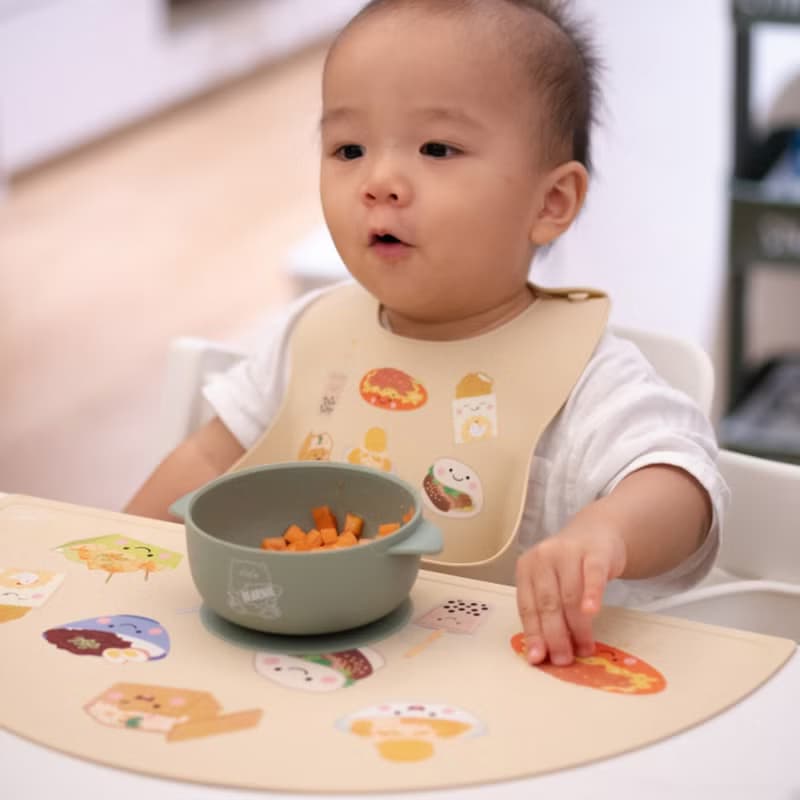 台灣小吃矽膠餐墊【兩色】-新加坡Little Bearnie