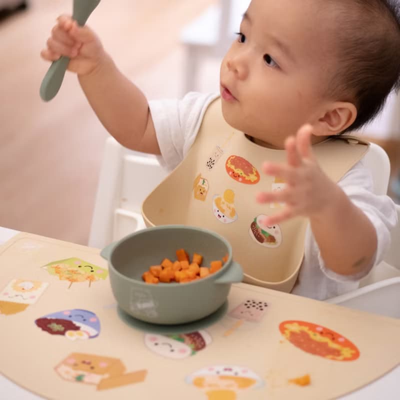台灣小吃矽膠餐墊【兩色】-新加坡Little Bearnie