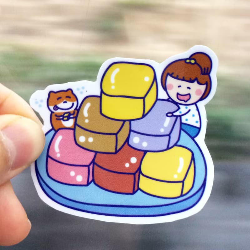 西瓜の防水貼紙 (M) 行李箱 安全帽 適用 Waterproof stickers Wa