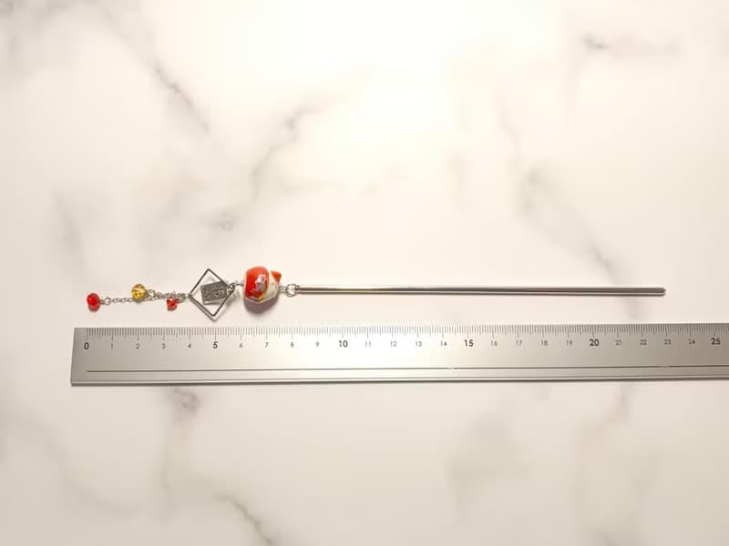 招財貓 心想事成 髮簪 造型