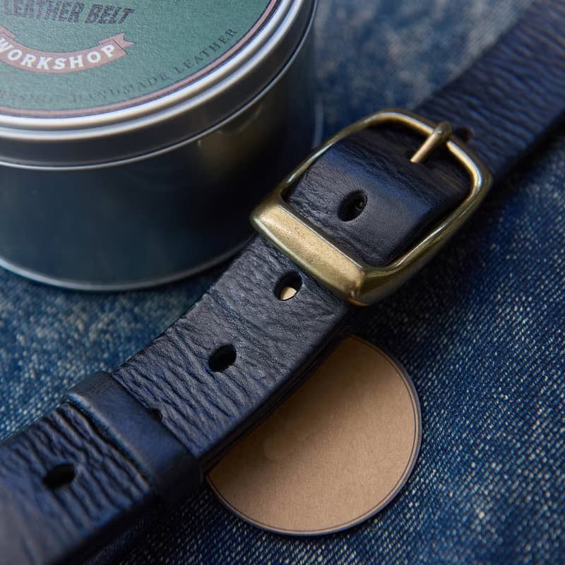 天然真皮紋理 黃銅扣 厚實的頭層牛皮 軟糯細膩 3.5cm寬皮帶