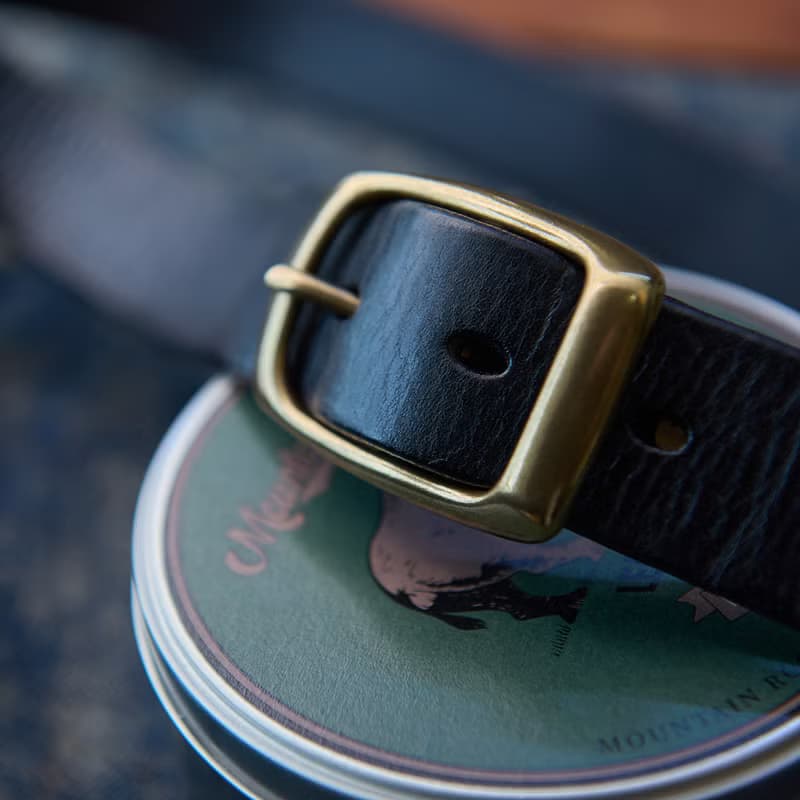 天然真皮紋理 黃銅扣 厚實的頭層牛皮 軟糯細膩 3.5cm寬皮帶