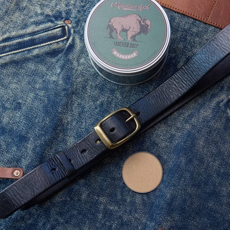 天然真皮紋理 黃銅扣 厚實的頭層牛皮 軟糯細膩 3.5cm寬皮帶