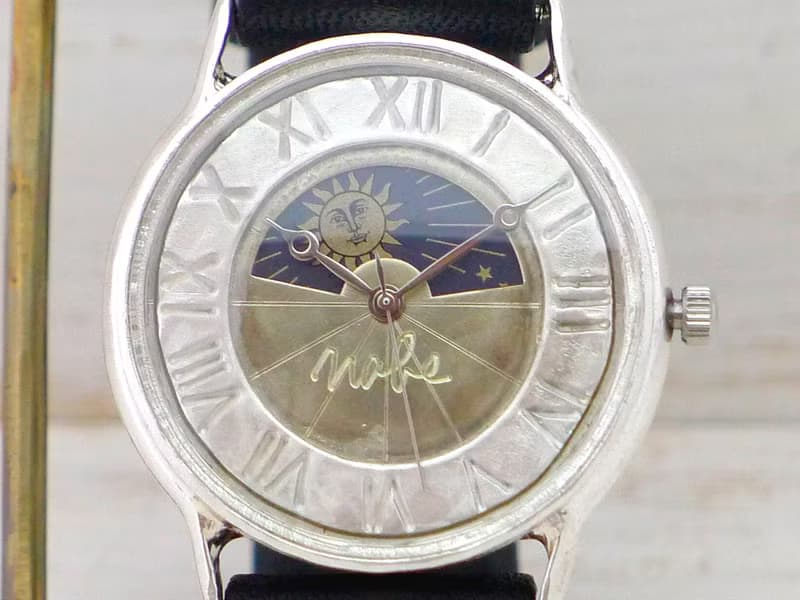 J.S.-S&M  ローマ数字 Silver925 Sun&Moon  手作り腕時計 (JUM31SV-S&M ローマ)