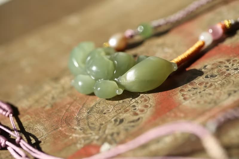 【蓮花】和田玉項鏈/出淤泥而不染 濯清漣而不妖/吊墜/首飾/禮物