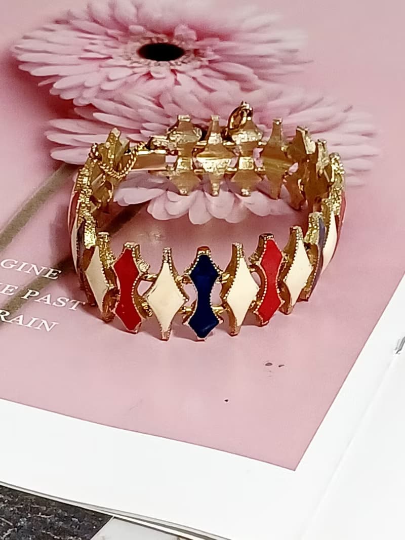 vintage jewelry    古董凡爾賽三色琺瑯手鍊