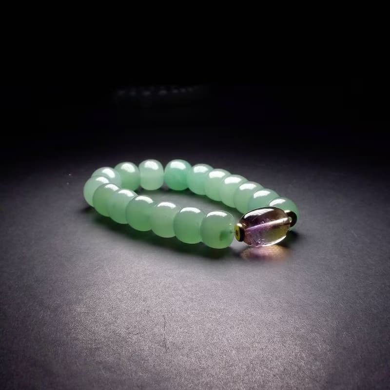 紫黃晶搭配東陵玉 男手鍊 男手環 手鏈 QBR-00051