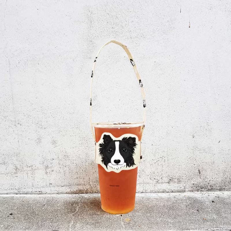 邊境牧羊犬 3毛色 造型隨行飲料杯套提袋 飲料提袋