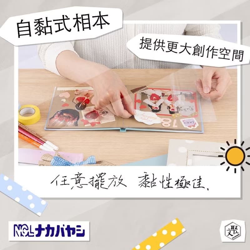 【Nakabayashi】NCL 鐵塔花束自黏相本(原廠正貨)