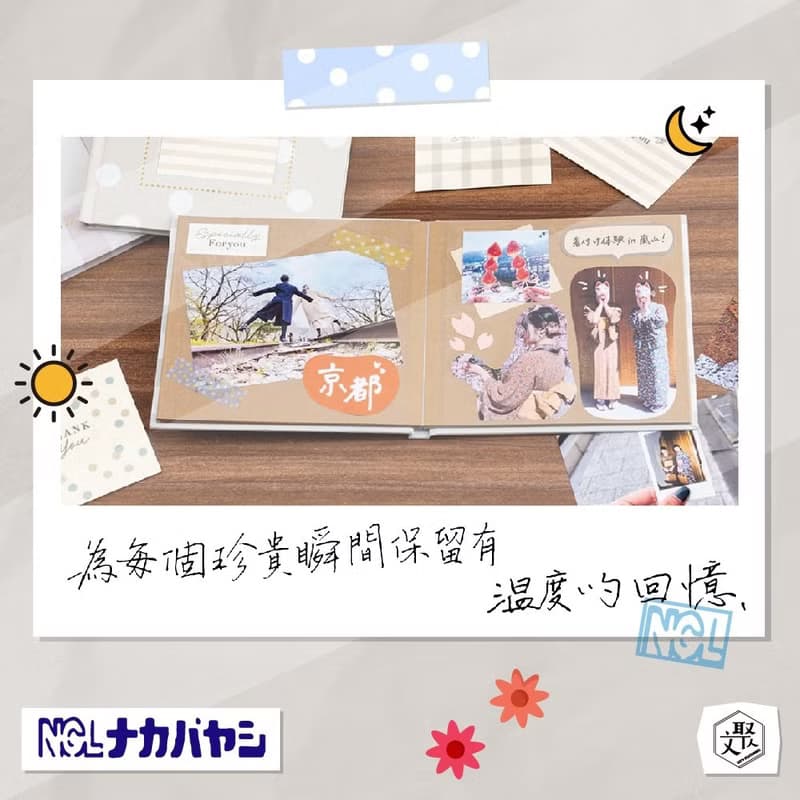 【Nakabayashi】NCL 鐵塔花束自黏相本(原廠正貨)
