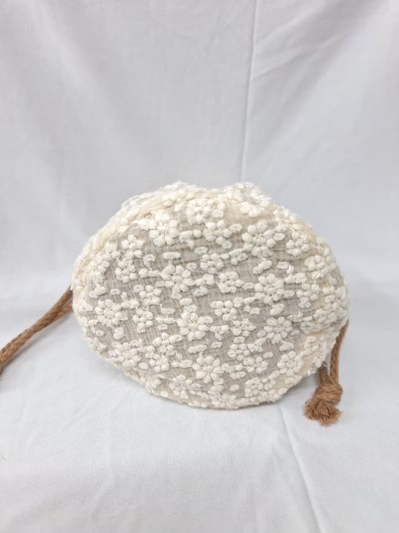 【 MY HANDMADE 】圓底刺繡 束口袋