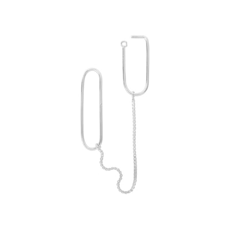 【無耳洞最佳禮物】金屬流線耳骨夾/耳窩夾/耳夾耳環