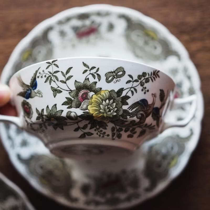 英國古董 Ridgway Staffordshir 大湯碗碟