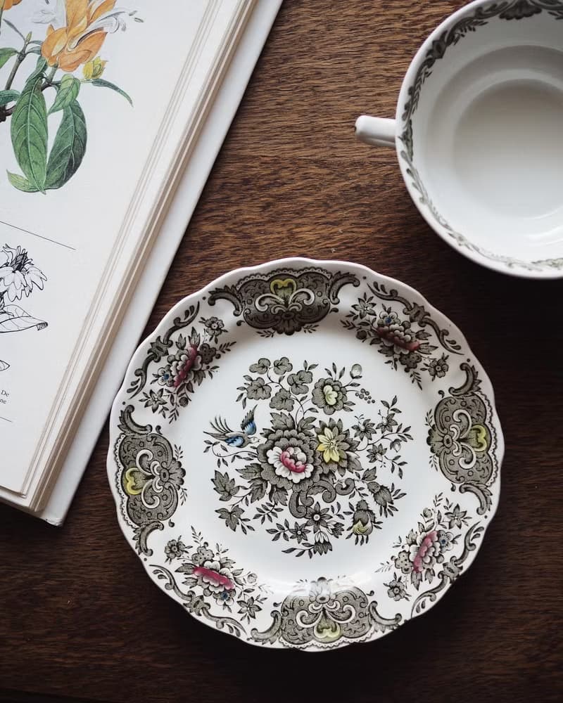 英國古董 Ridgway Staffordshir 大湯碗碟