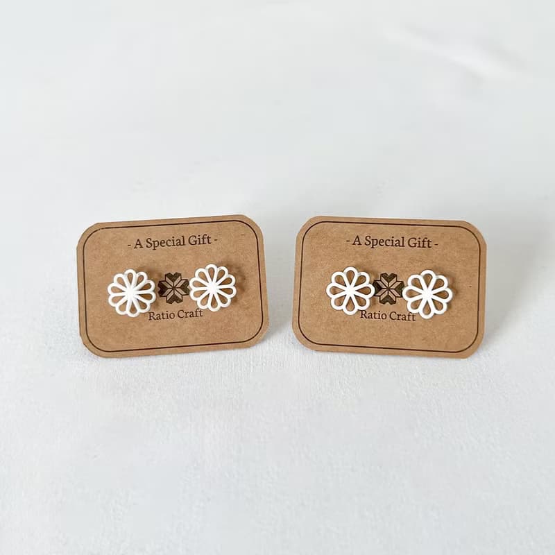 立體纏繞曲線 耳針耳夾 陶瓷樹脂