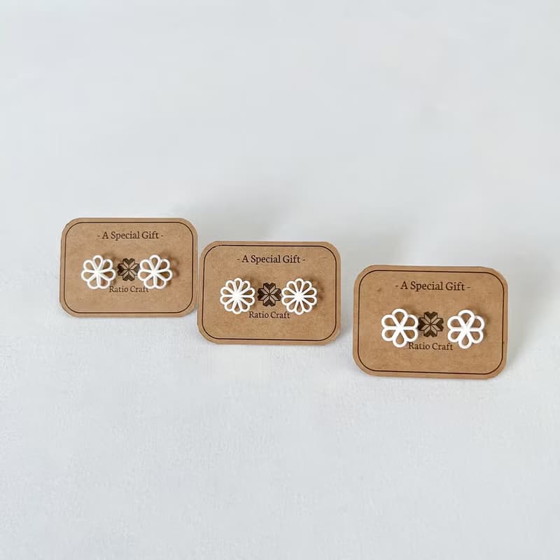 立體纏繞曲線 耳針耳夾 陶瓷樹脂