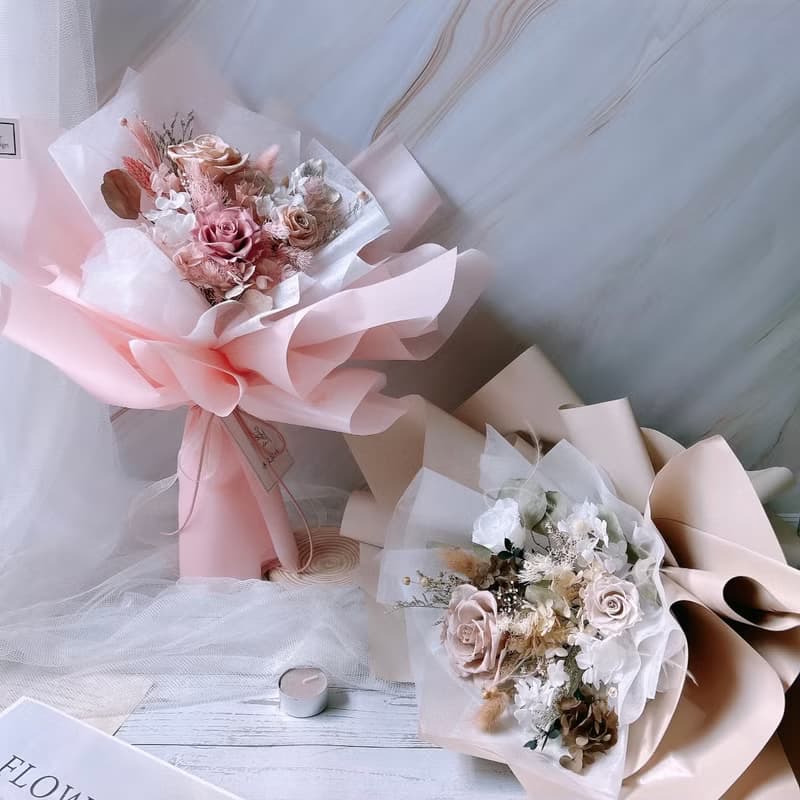永生花花束  /不凋花 乾燥花