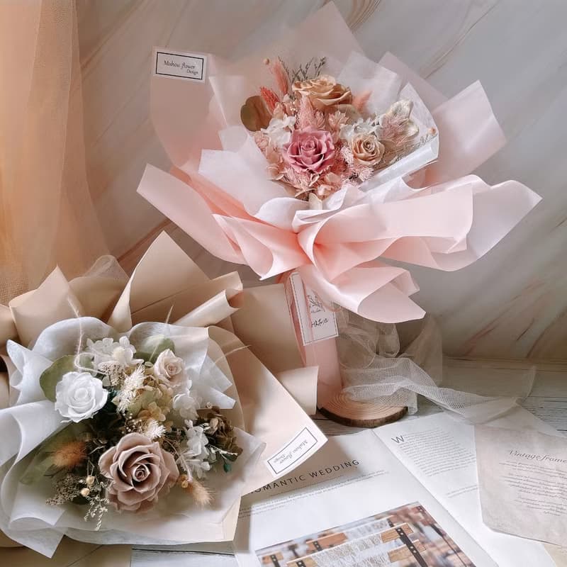 永生花花束  /不凋花 乾燥花