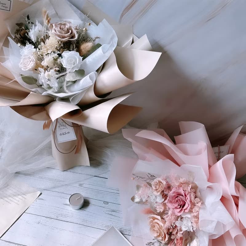 永生花花束  /不凋花 乾燥花
