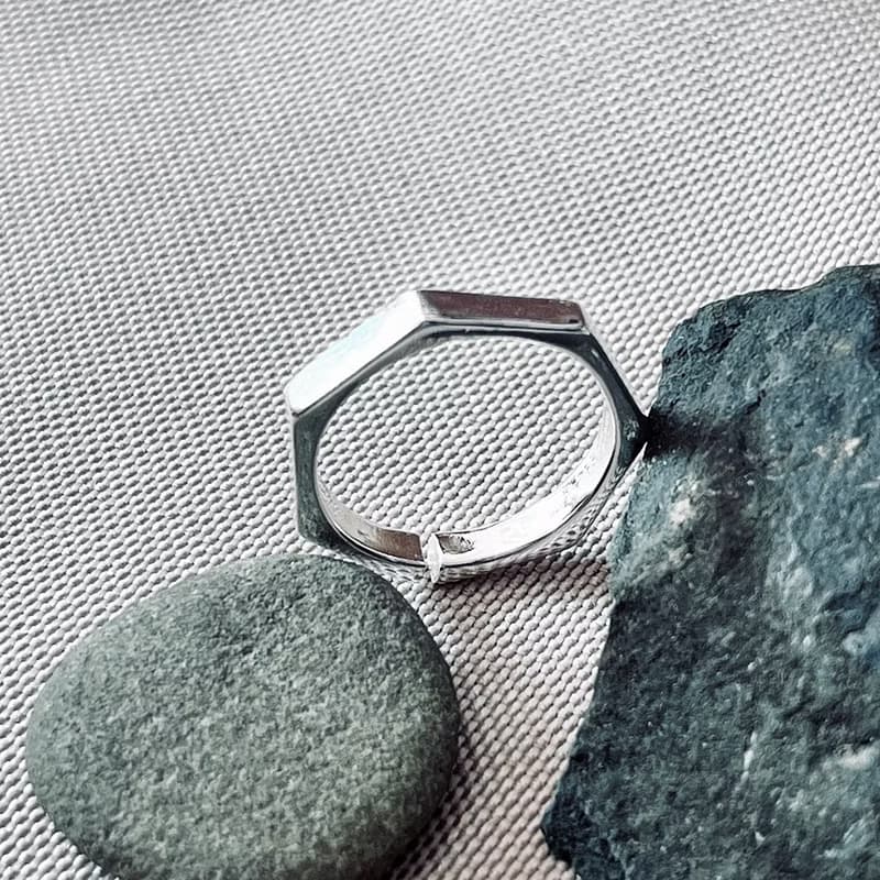 聖誕 交換禮物光芒925純銀戒指(七邊圓弧造型亮面) 活動圍 舒適配