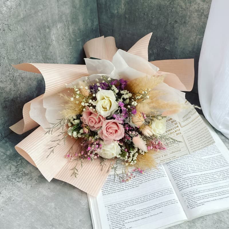 【永生花束】浪漫派永生玫瑰花束(大)|節日送禮|求婚|週年紀念