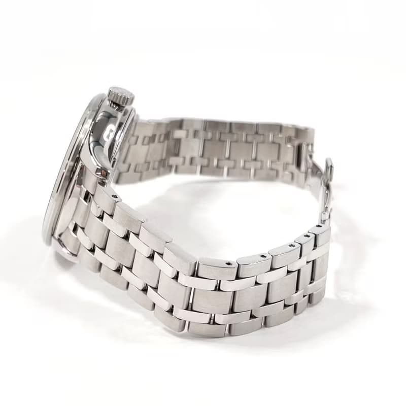 【日本直送 中古美品】セイコー SEIKO 腕時計 4R39-00W0 プレザージュ ジャパニーズガーデン ステンレススチール シルバー 自動巻き メンズ