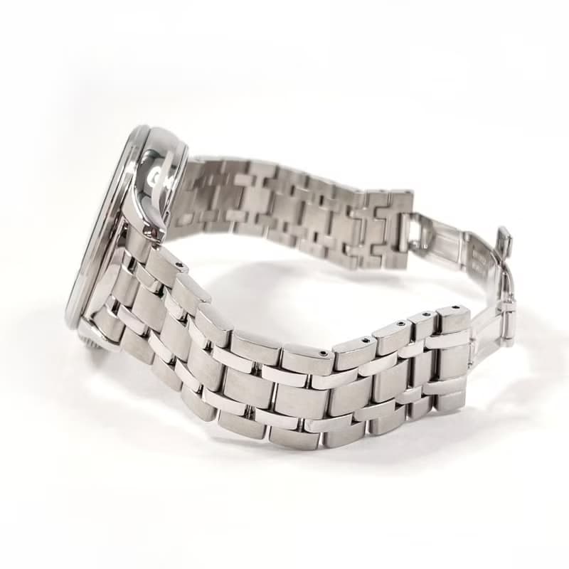 【日本直送 中古美品】セイコー SEIKO 腕時計 4R39-00W0 プレザージュ ジャパニーズガーデン ステンレススチール シルバー 自動巻き メンズ