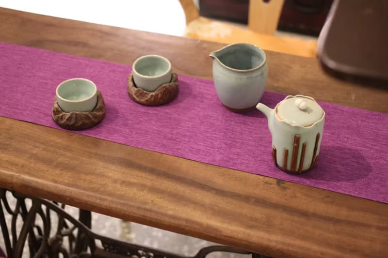 【母親節禮物】單色 防水布茶席 茶桌布 20*300cm