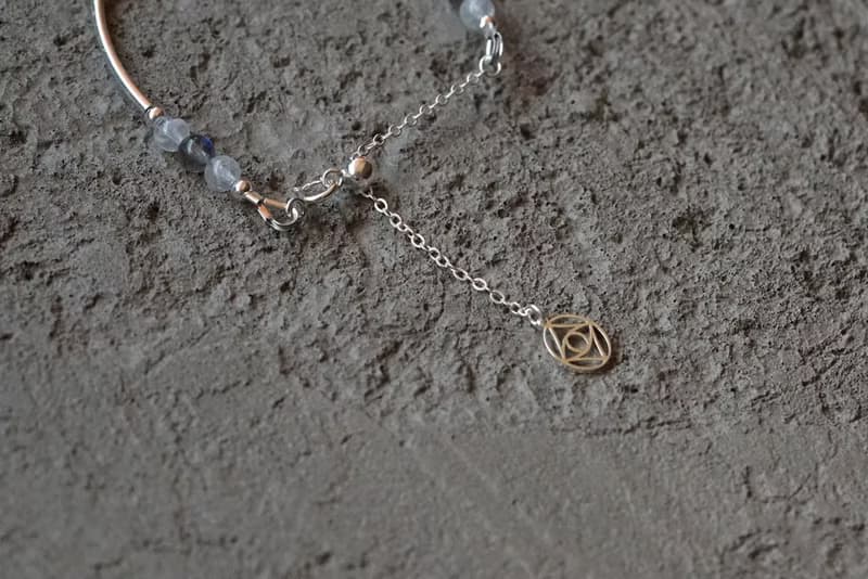 恬靜 - 月光石 拉長石 925純銀手鍊