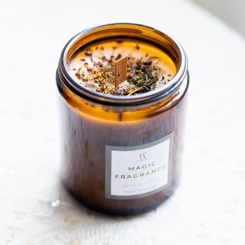 天然大豆蠟燭 金錢招財香氛魔法蠟燭 融蠟燈蠟燭 200g 單顆蠟燭