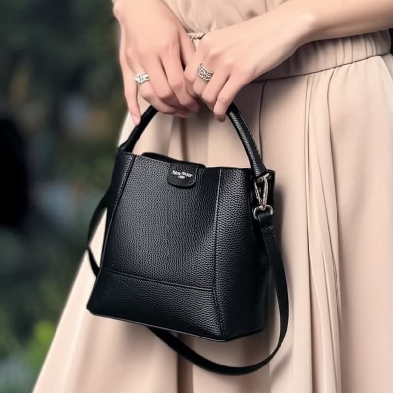 Tosca |  Zipper Bucket Bag - 斜孭包 手袋 手提 水桶 拉鏈