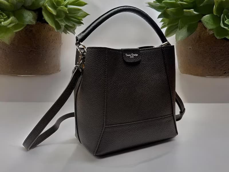 Tosca |  Zipper Bucket Bag - 斜孭包 手袋 手提 水桶 拉鏈