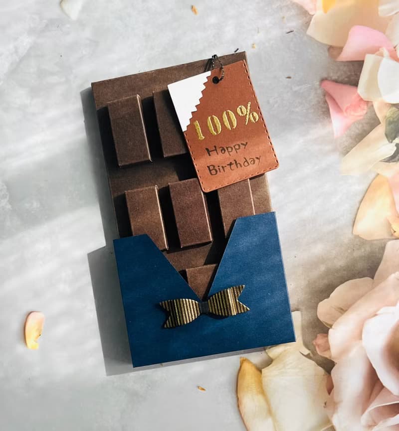 【 DIY 手作】巧克力卡片/情人節卡片/DIY材料包/生日卡片