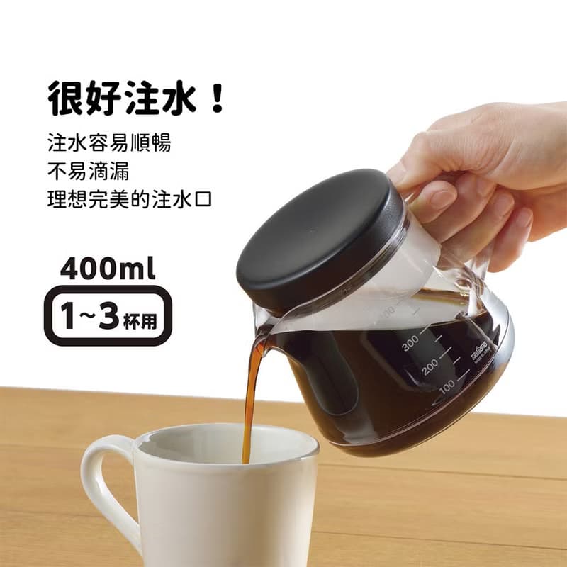 【日本製】AKEBONO 曙產業 透明兩用咖啡分享壺(兩色)