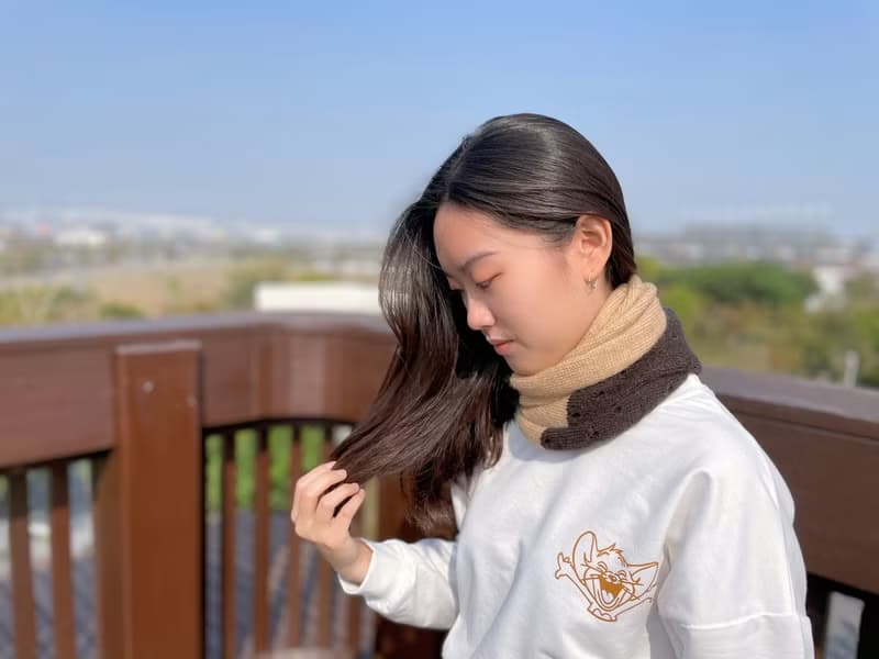 可可的溫柔圍脖。中性款圍脖。瑞士進口不刺皮膚柔軟線材
