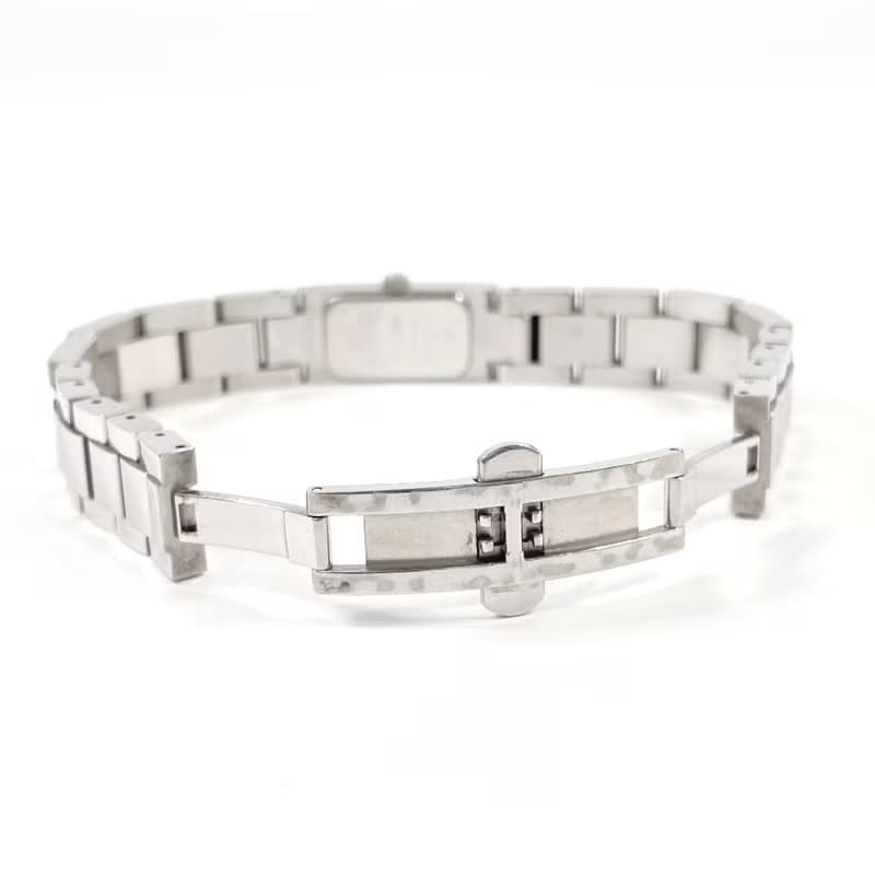 【日本直送 中古美品】グッチ GUCCI 腕時計 4600L ステンレススチール シルバー クオーツ ヴィンテージ