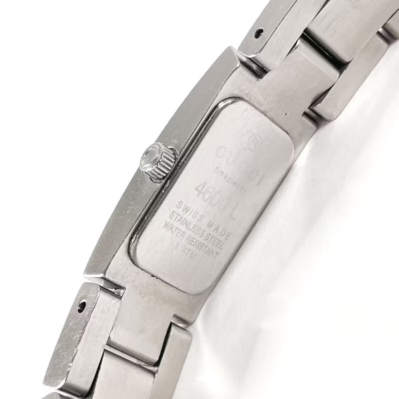 【日本直送 中古美品】グッチ GUCCI 腕時計 4600L ステンレススチール シルバー クオーツ ヴィンテージ