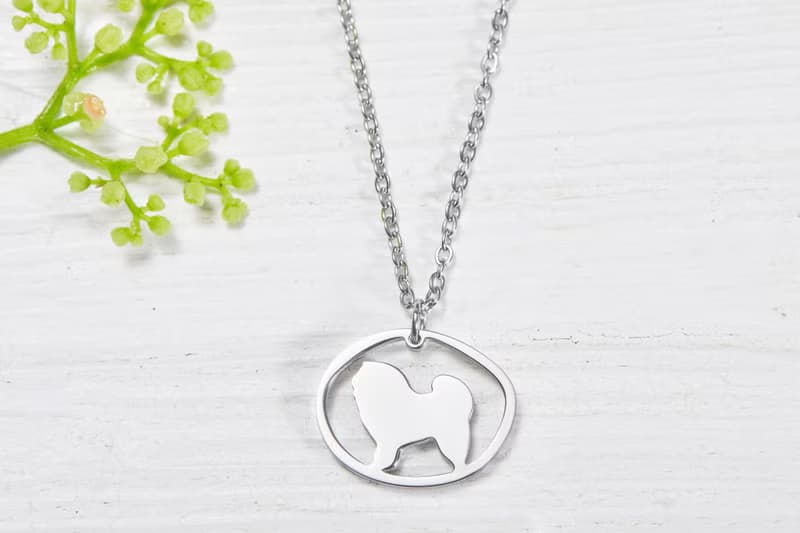 鬆獅犬手鍊 - 狗狗小印章系列-抗敏醫療鋼