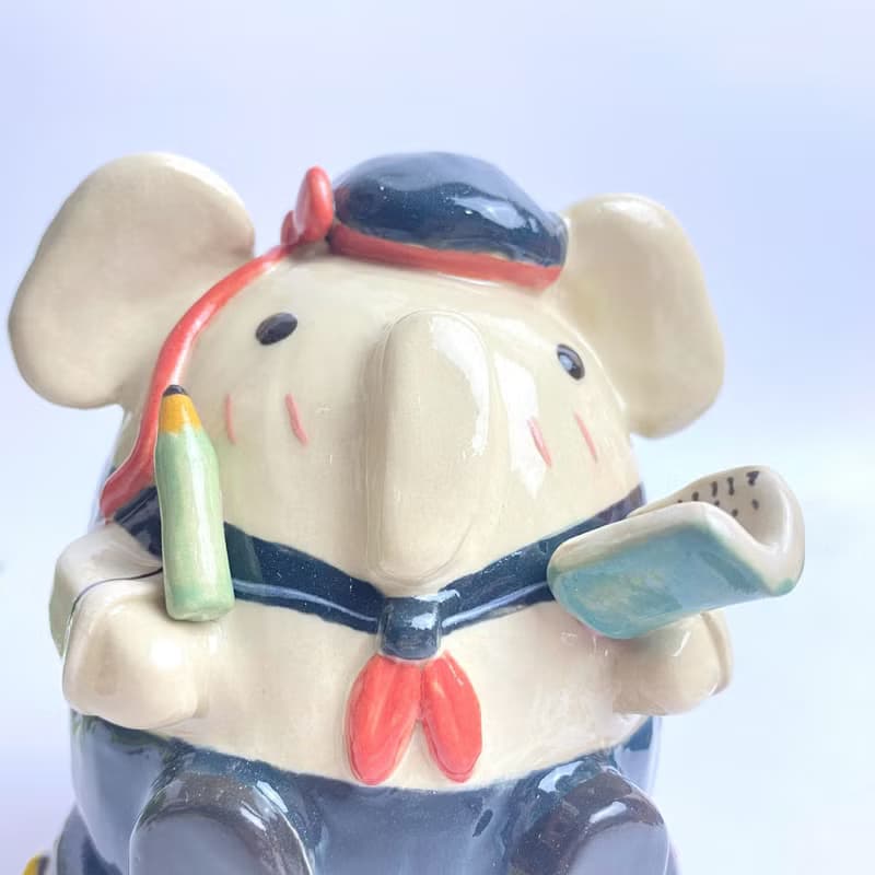 Handmade ceramic cute Ganesha special gift