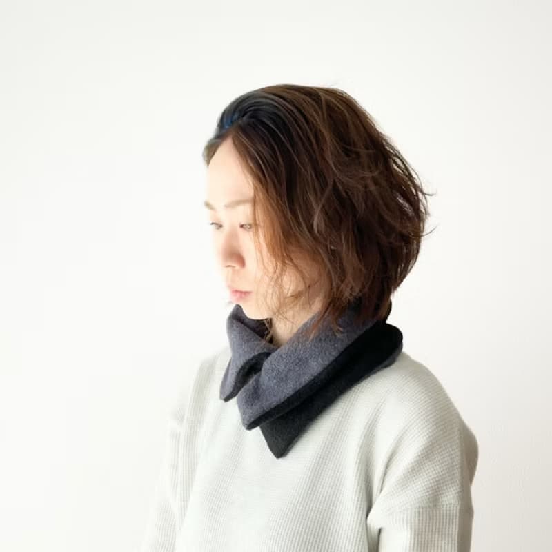 多色  2wayで魅せる 大人のネックウォーマー  メルトンフリース