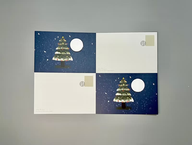 V.N【紀念系列-MERRY CHRISTMAS】會擴香的明信片【聖誕節禮物】