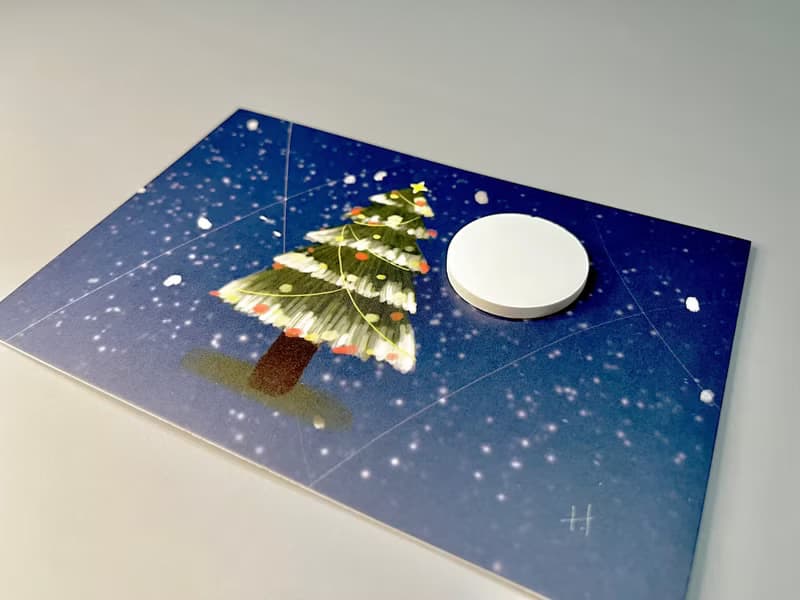 V.N【紀念系列-MERRY CHRISTMAS】會擴香的明信片【聖誕節禮物】
