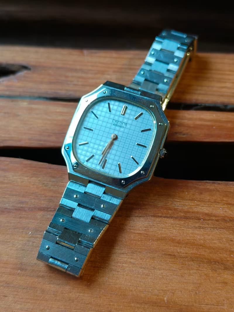 SEIKO頂級品牌CREDOR貴朵 高級腕錶品牌 鋼+18k 石英手錶