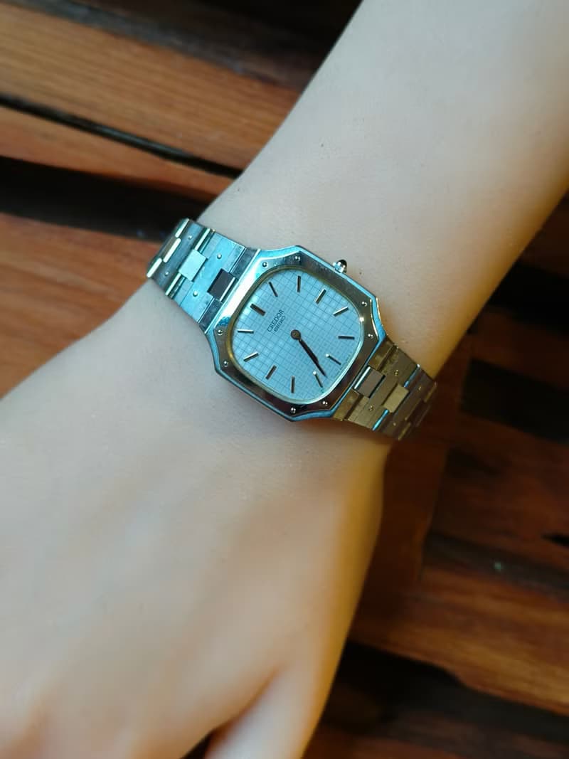 SEIKO頂級品牌CREDOR貴朵 高級腕錶品牌 鋼+18k 石英手錶