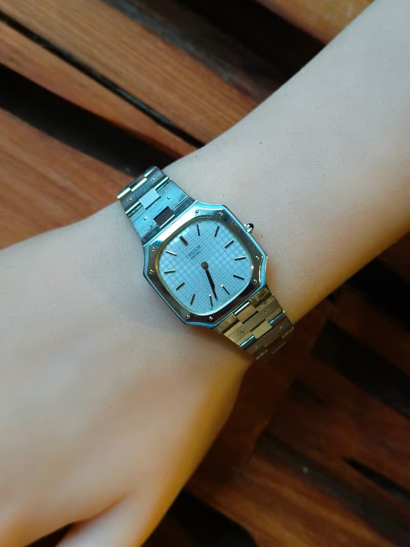 SEIKO頂級品牌CREDOR貴朵 高級腕錶品牌 鋼+18k 石英手錶
