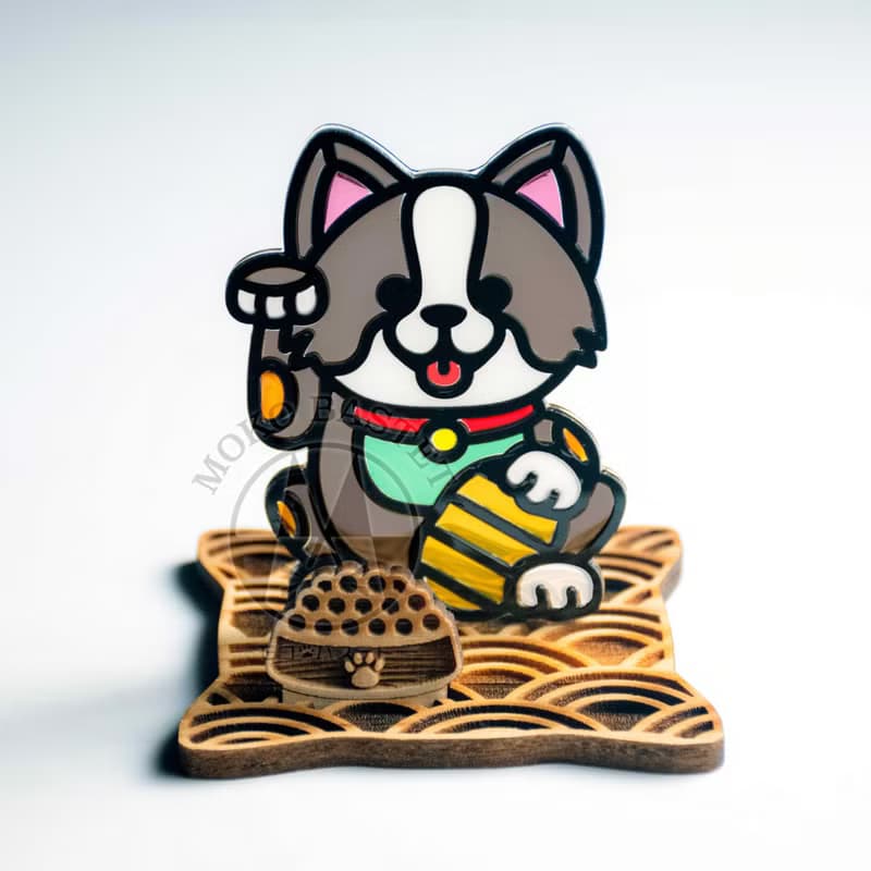 招福犬 哥基 座台式  l 龍年 福貼 揮春 春聯 招財 招財貓