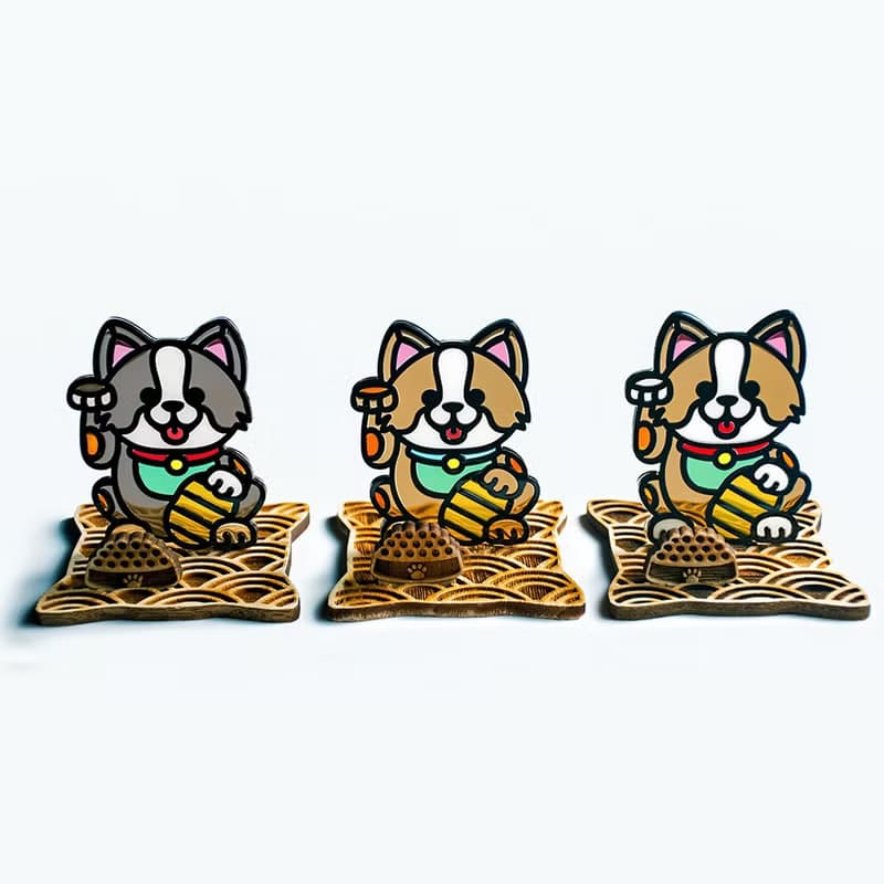 招福犬 哥基 座台式  l 龍年 福貼 揮春 春聯 招財 招財貓