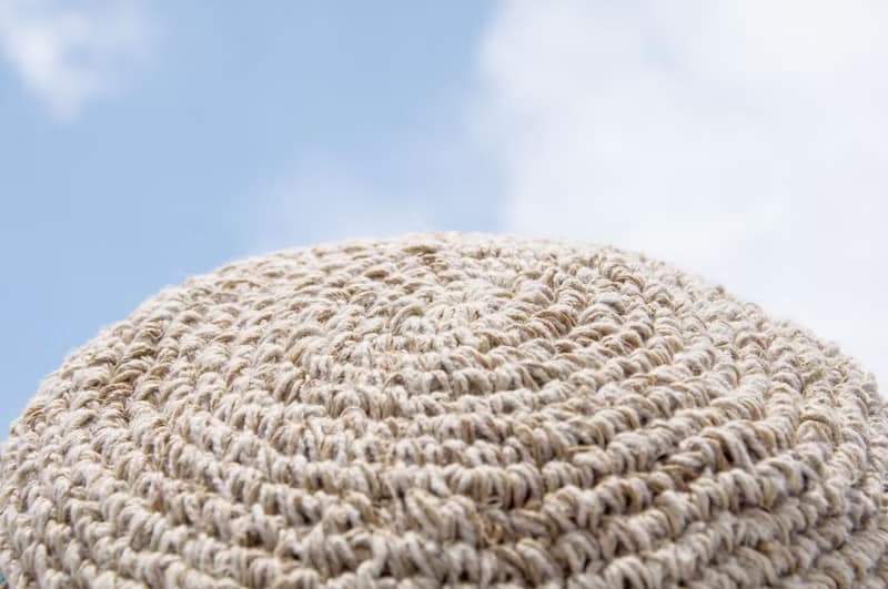 棉麻帽 編織帽 漁夫帽 遮陽帽 草帽 登山帽 草編帽-手工刺繡花朵