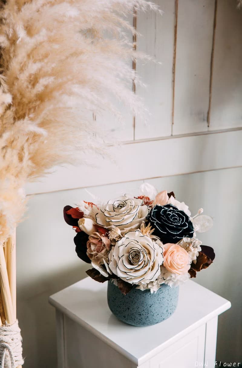 永生桌花/不凋盆花/花禮/盆花/開幕花禮/永生花禮/升遷/喬遷/賀禮