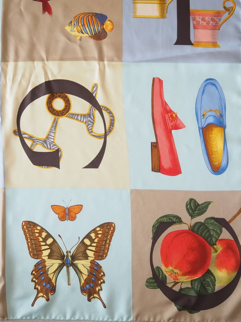 OLD GUCCI オールドグッチ マルチカラー スカーフ シルク ヴィンテージ